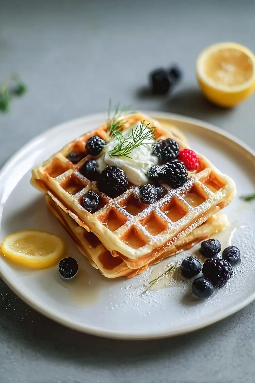 Lemon Seed Waffles