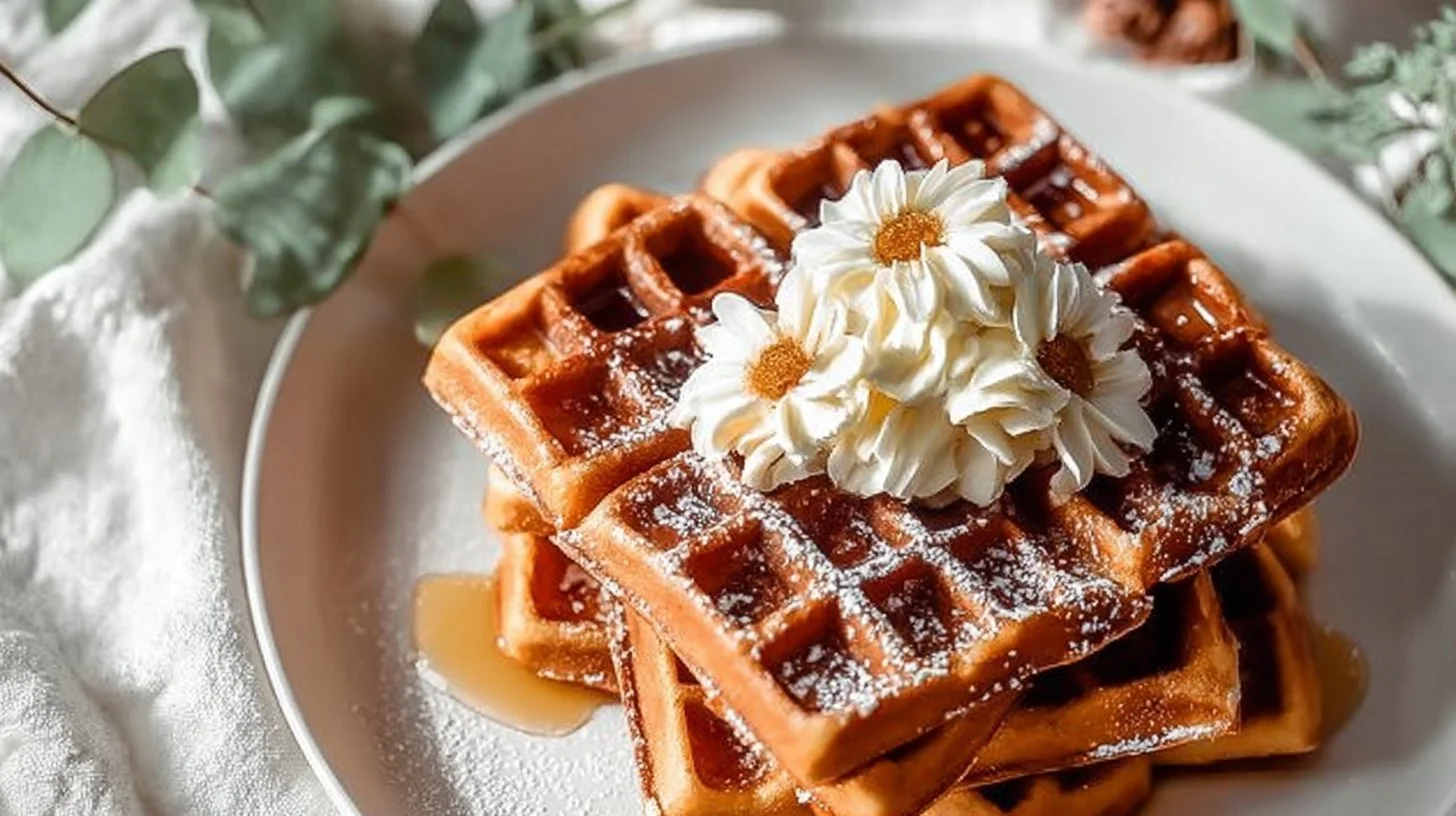 Magic Holiday Gingerbread Waffles to Warm Your Heart