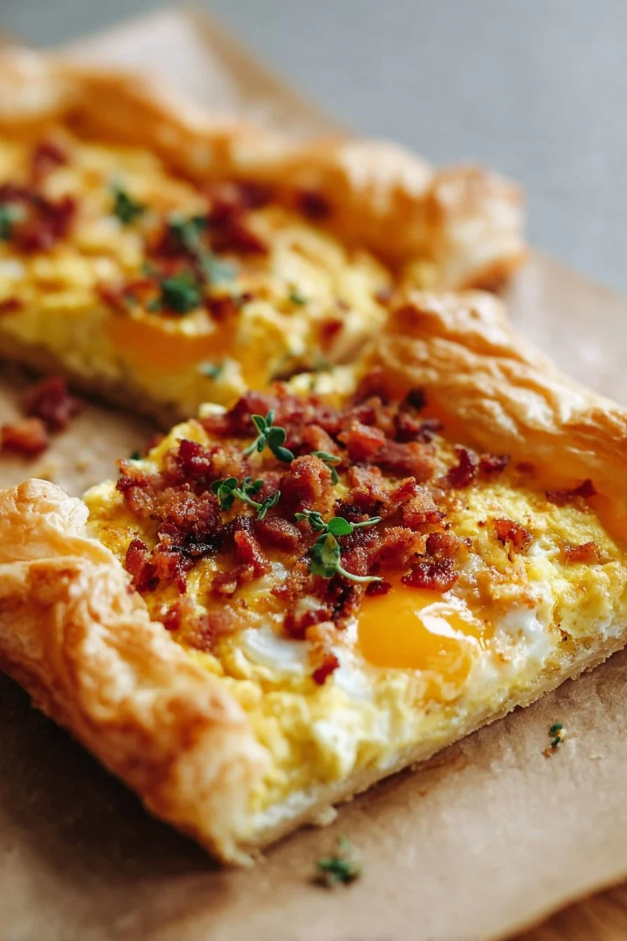 Puff Pastry Breakfast Pizza