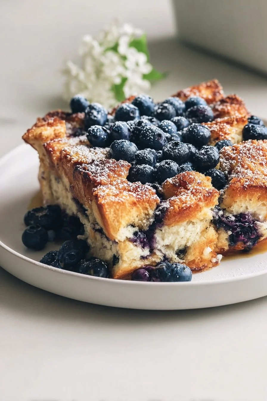 Quick Blueberry French Toast Casserole