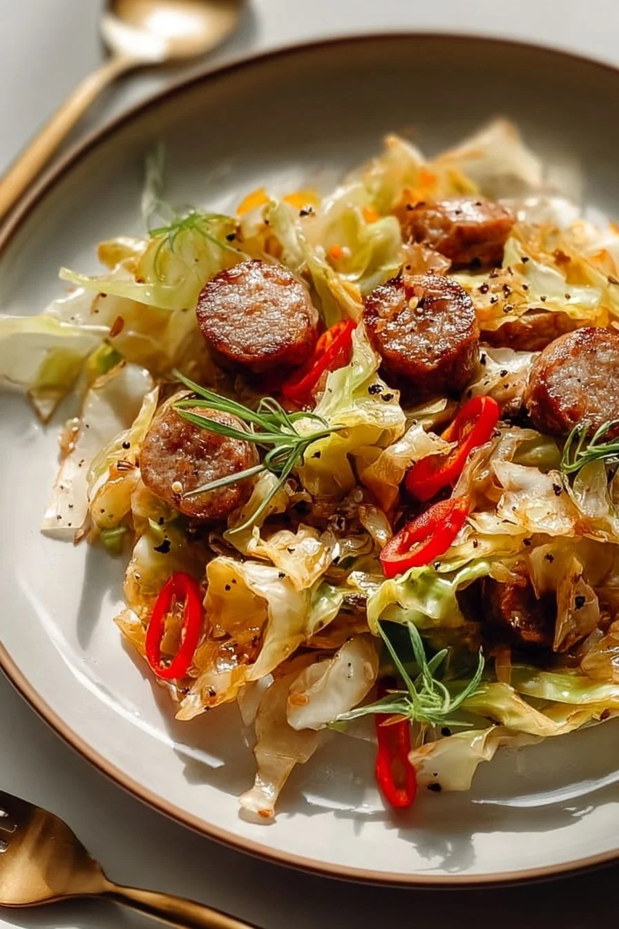 Sausage and Cabbage Stir Fry