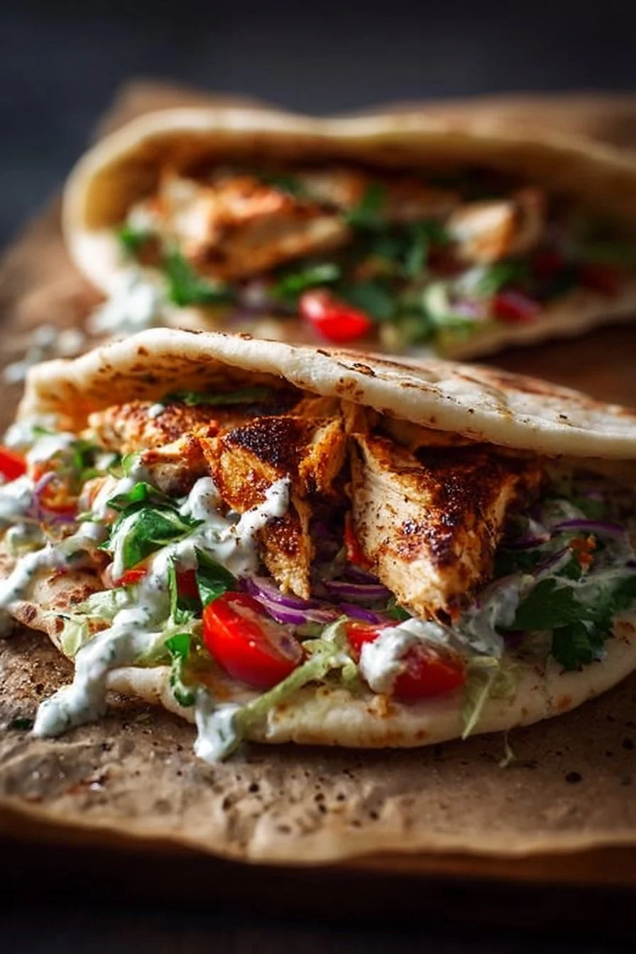 Sheet Pan Chicken Pitas