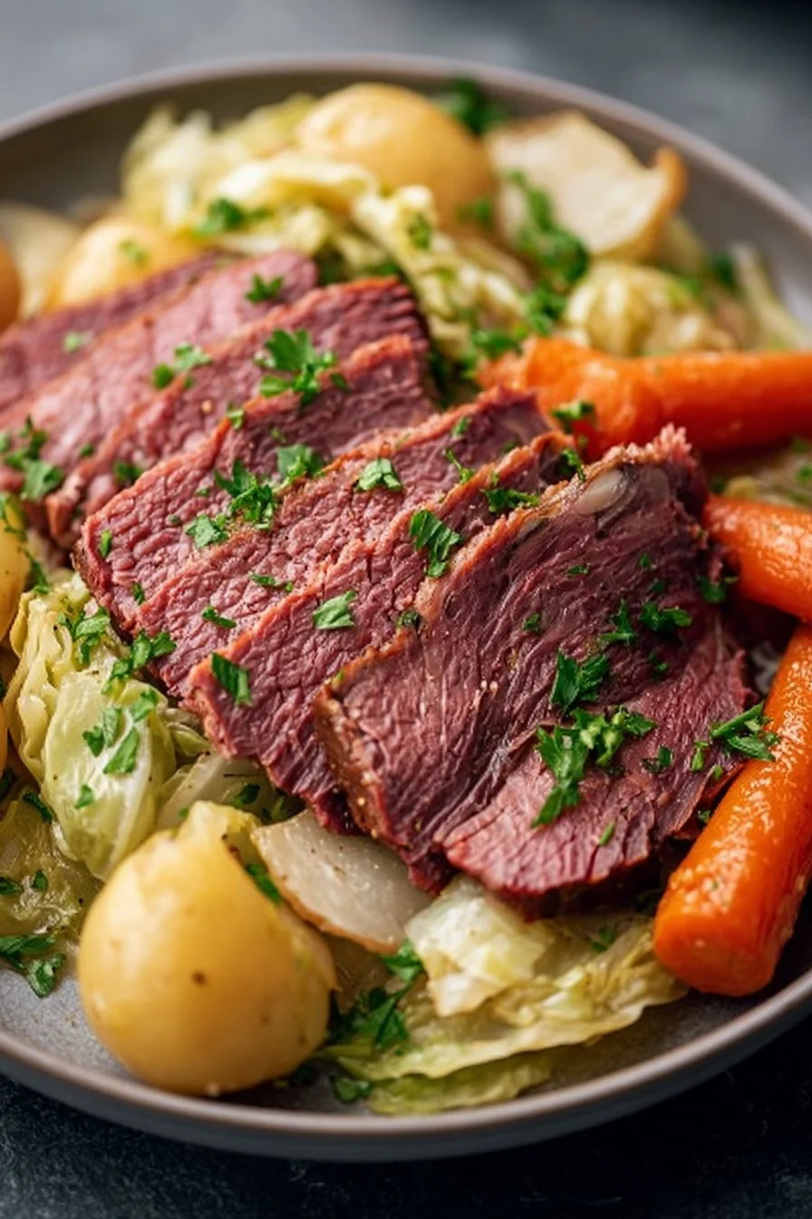 Slow Cooker Corned Beef and Cabbage