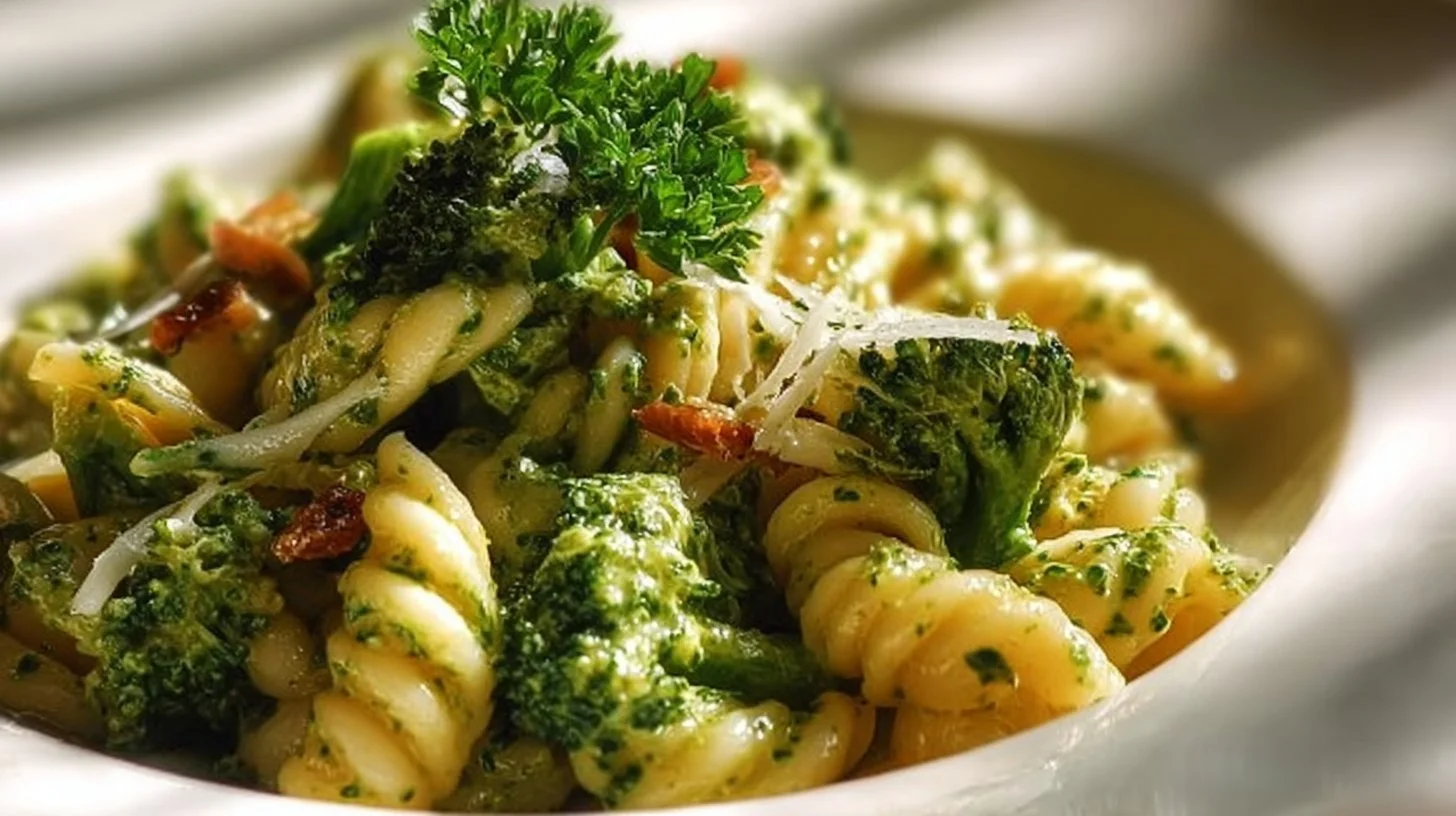 Smashed Broccoli Pasta