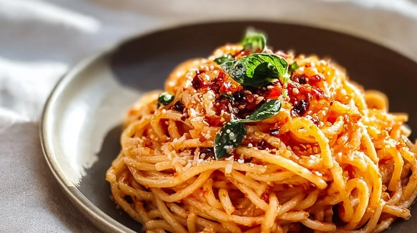 Spicy Gochujang Pasta in 15 Minutes