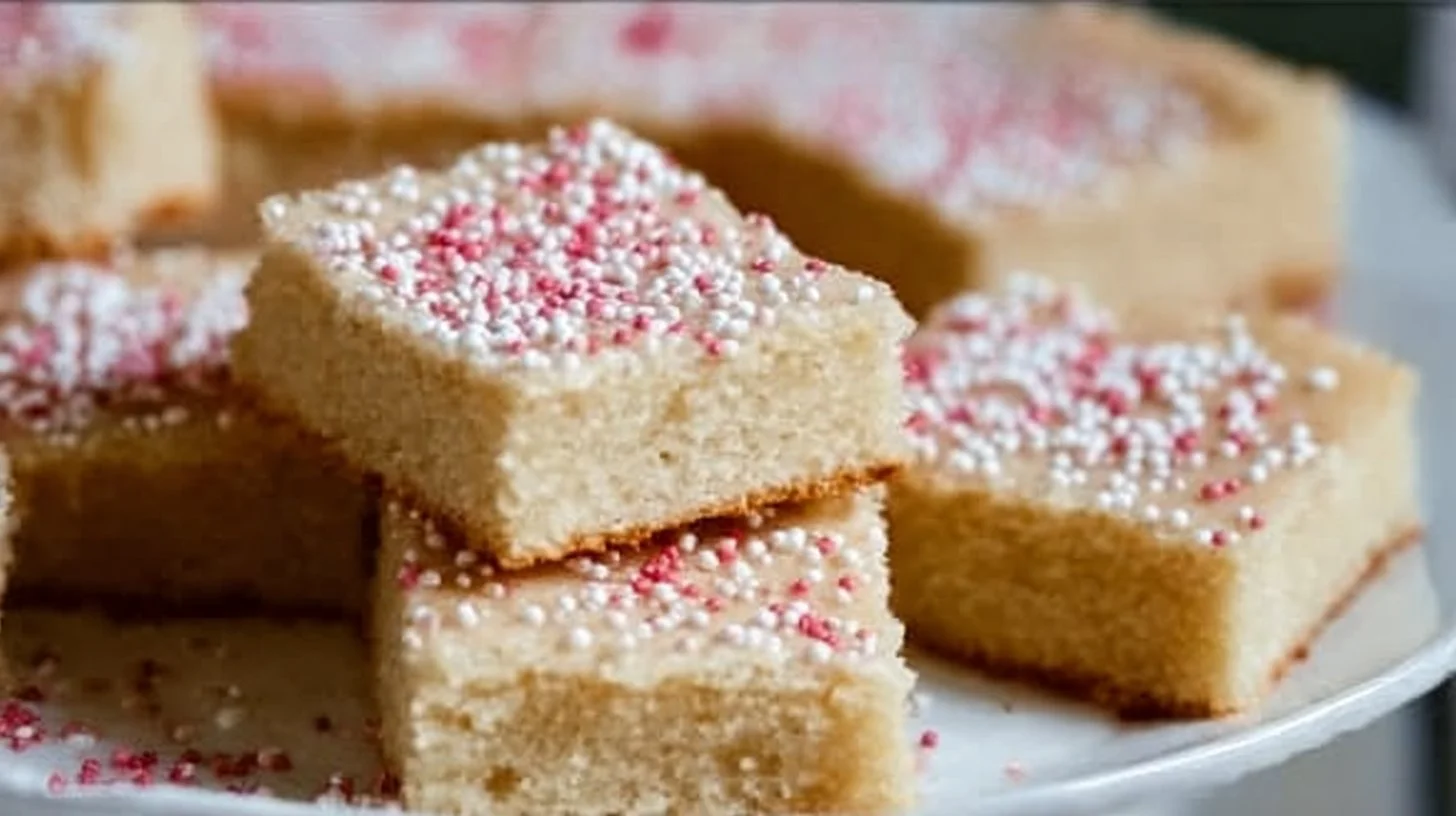 Delicious almond flour sugar cookie bars ready to be served