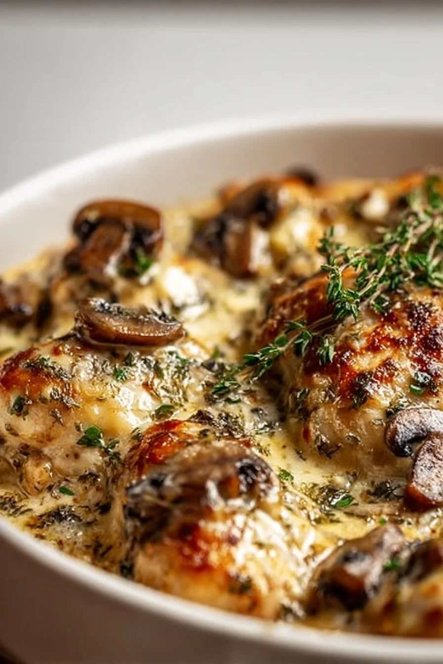 Creamy Chicken and Mushroom Casserole