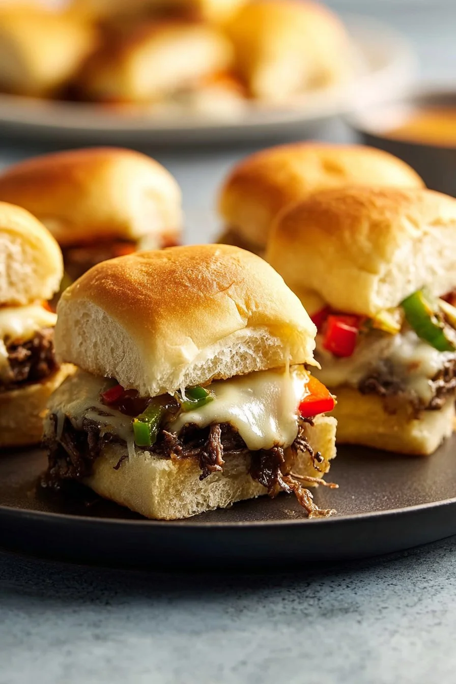 Mini Cheesesteak Sliders
