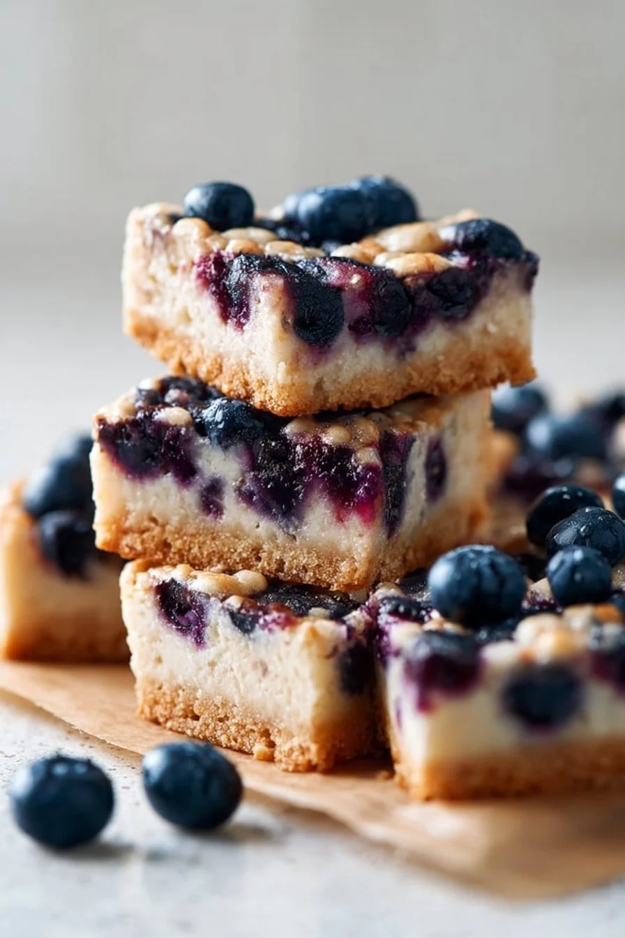 Baked Blueberry Yogurt Bars