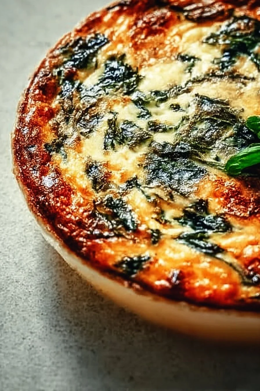 Crustless Spinach Quiche