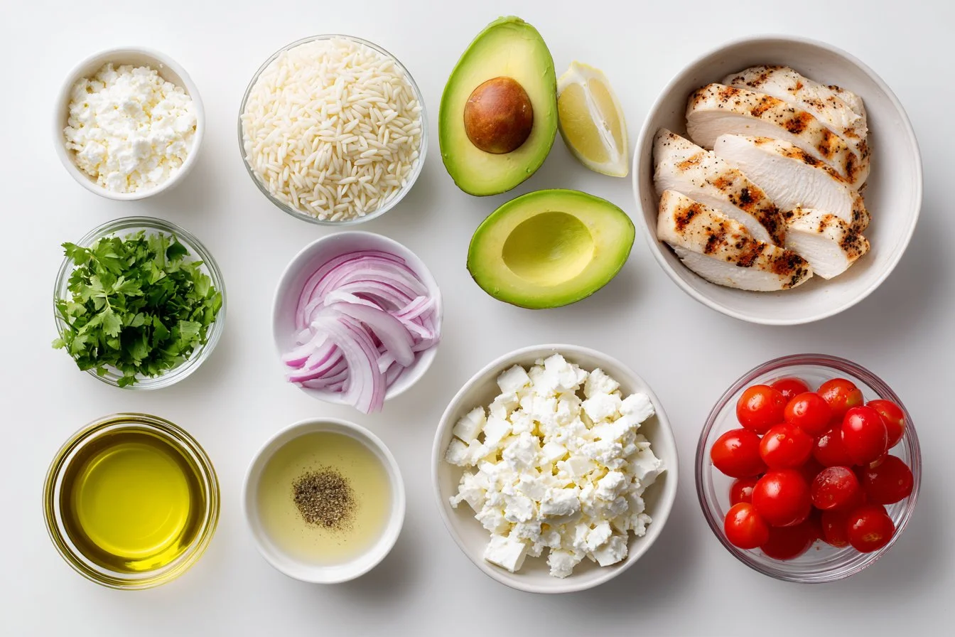Grilled Chicken Orzo Salad