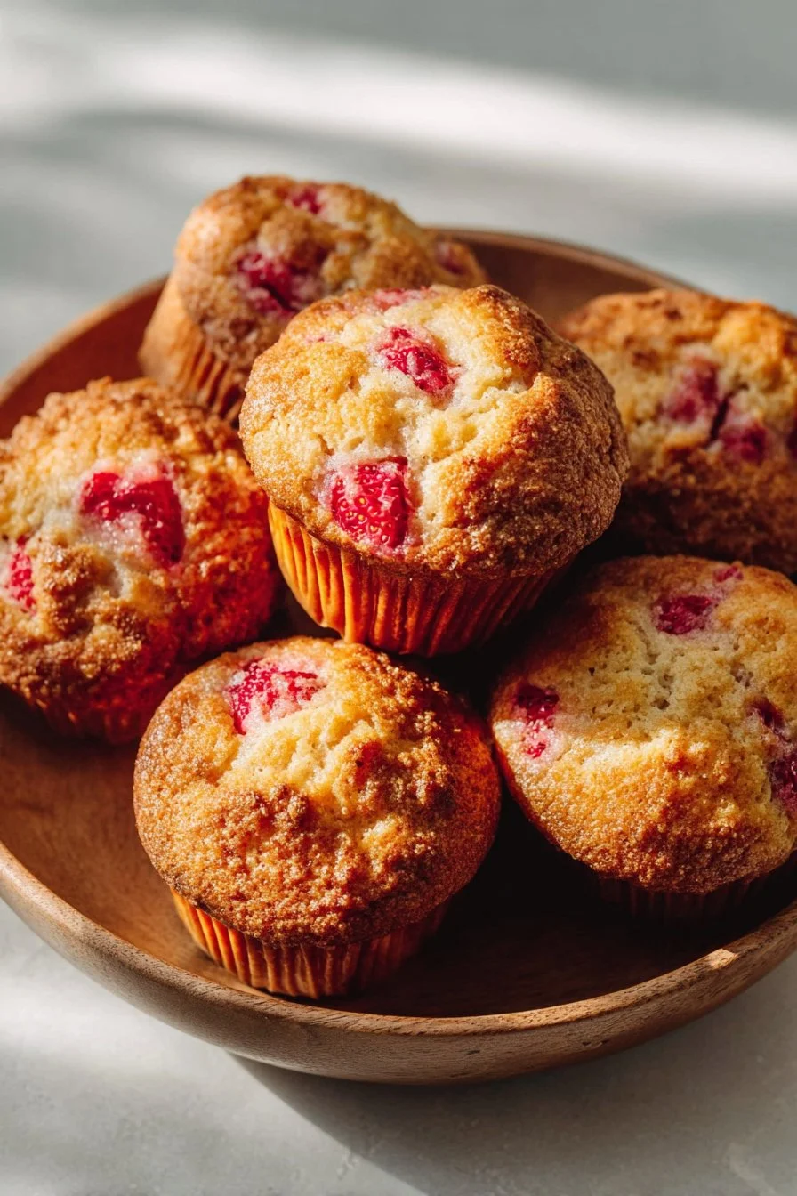 Strawberry Rhubarb Muffins