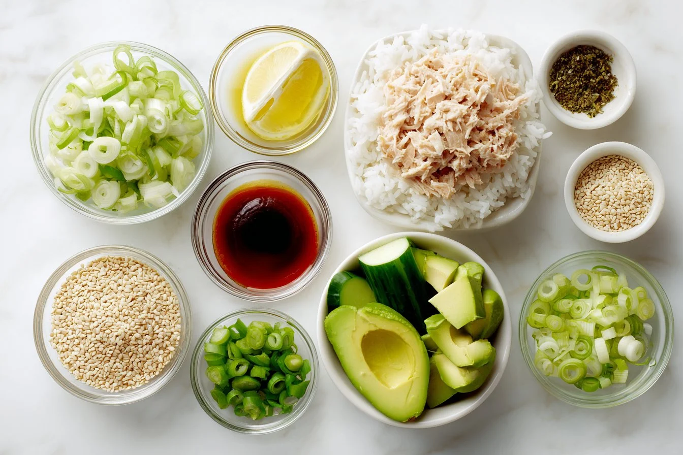 Tuna and Avocado Rice Bowl