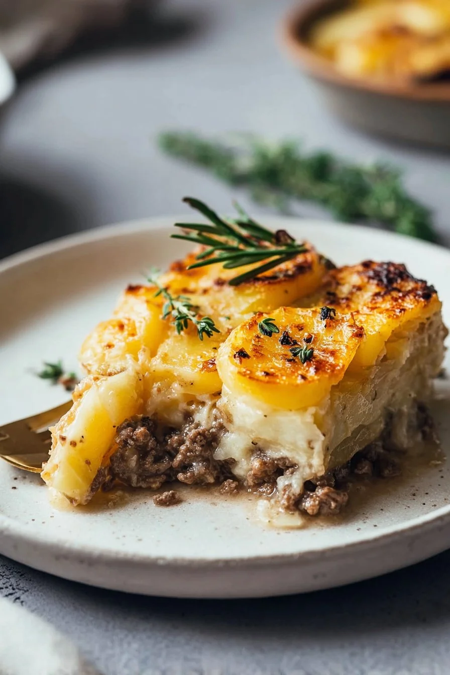 Easy 5-Ingredient Hamburger & Potato Casserole