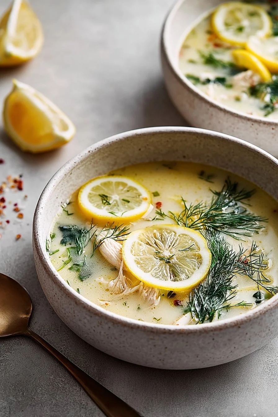 Greek Lemon Chicken Soup