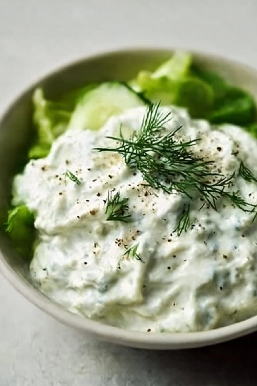 Healthy Dill Pickle Cottage Cheese Ranch