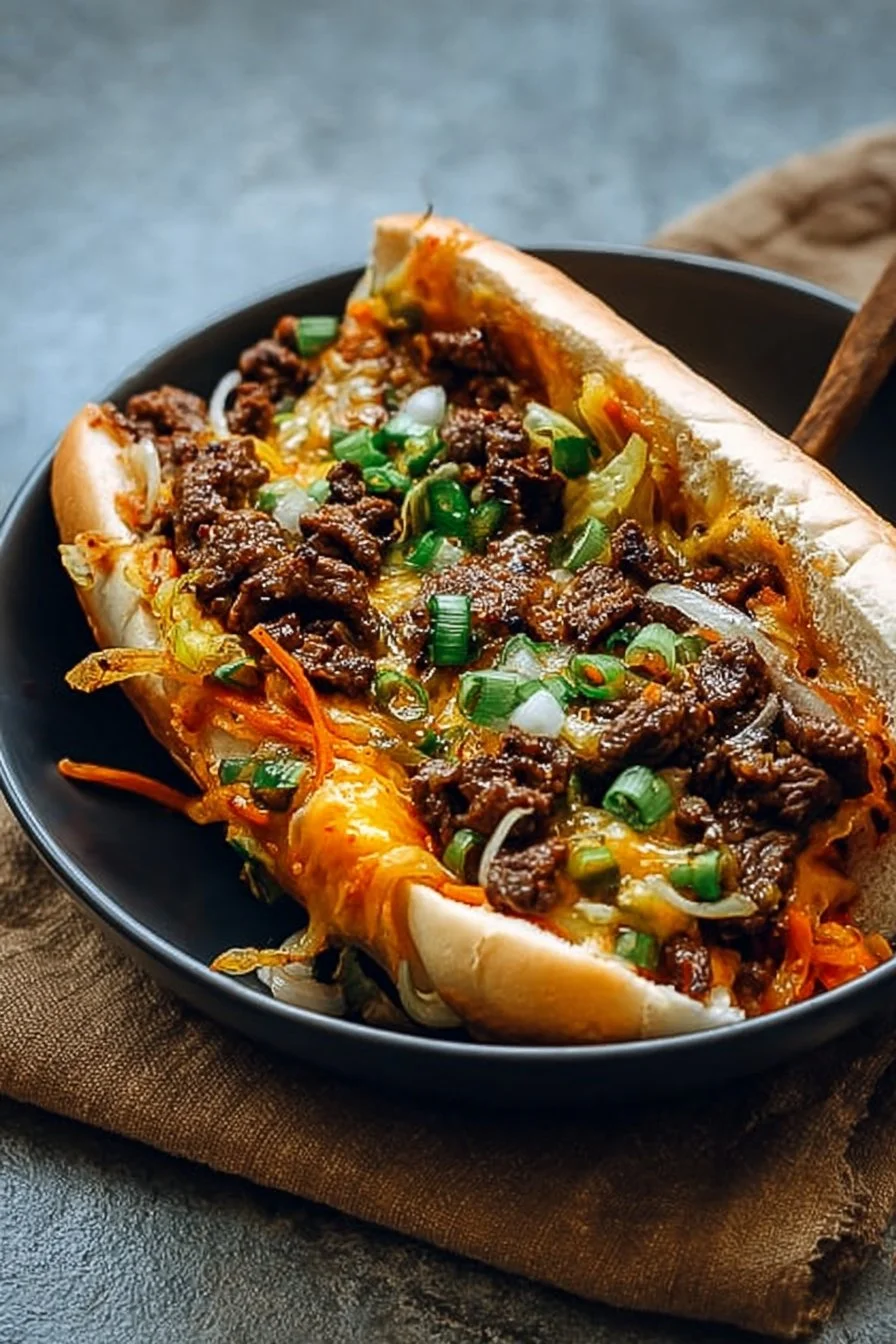 Korean Kimchi Bulgogi Cheesesteak