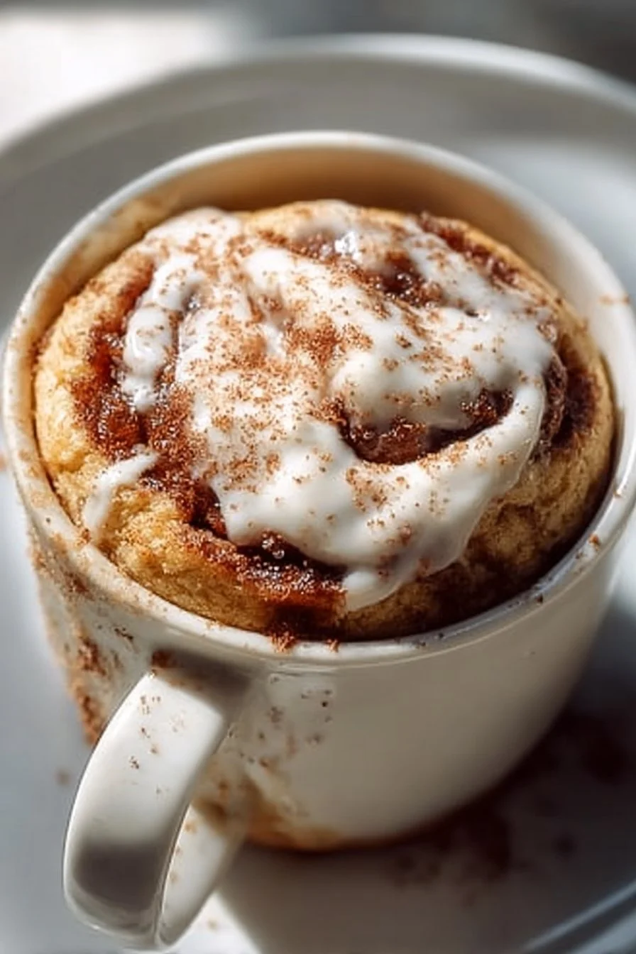 Protein Cinnamon Roll Mug Cake