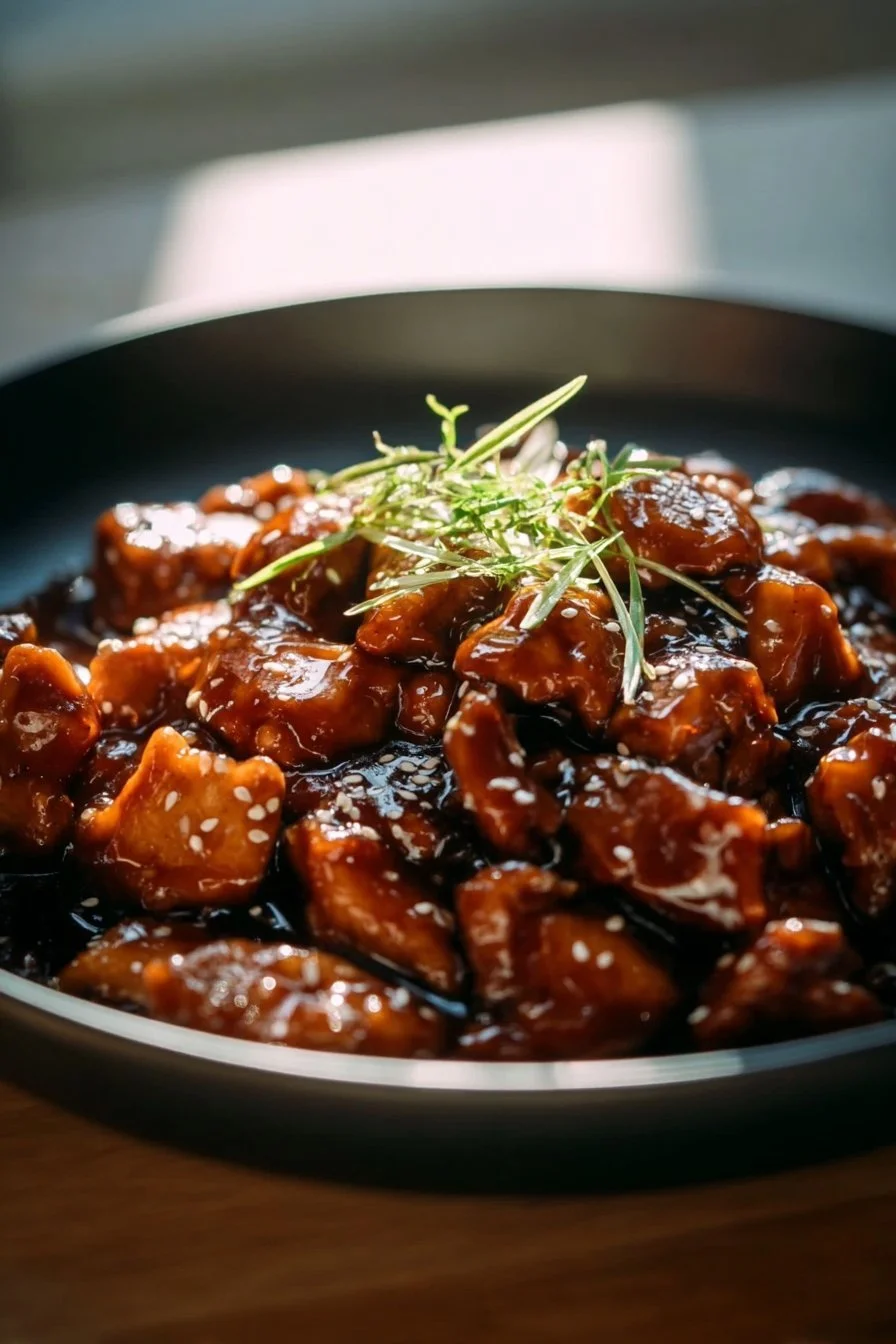 Crockpot Bourbon Chicken