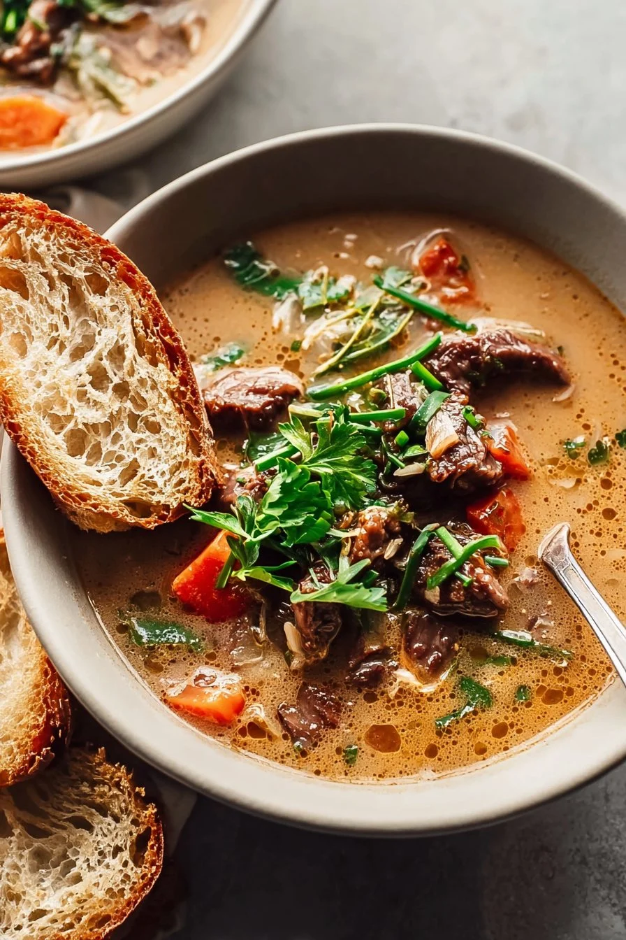 Savory Philly Cheesesteak Soup Recipe for Cozy Nights