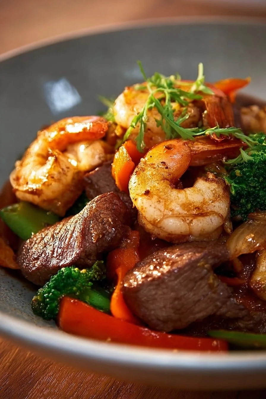 Steak and Shrimp Stir Fry