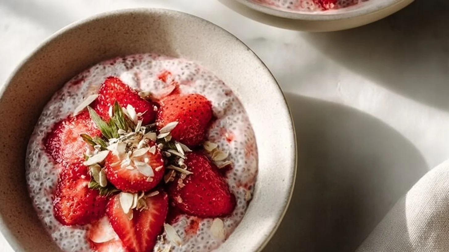 Strawberry Chia Yogurt Bowl
