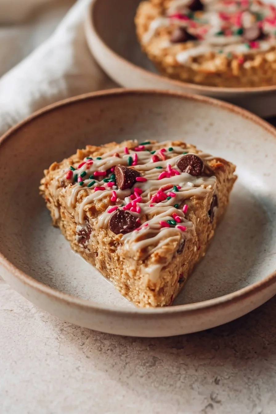 Sugar Cookie Protein Baked Oats