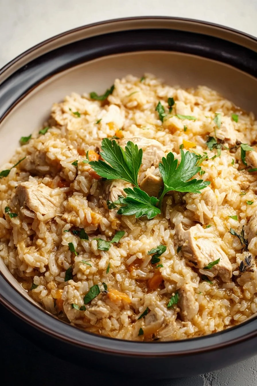 Slow Cooker Chicken and Rice