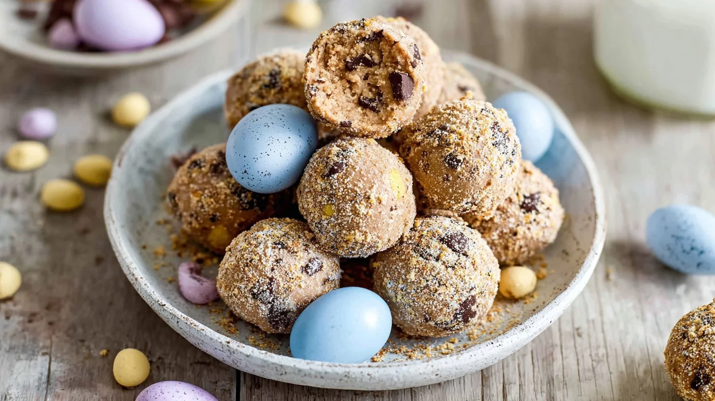 Cadbury Egg Cookie Dough Bites, a decadent chocolate treat for cookie lovers