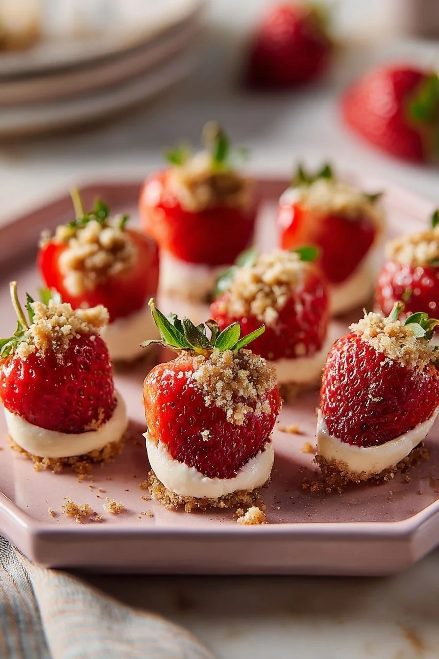 Cheesecake-Stuffed Strawberries