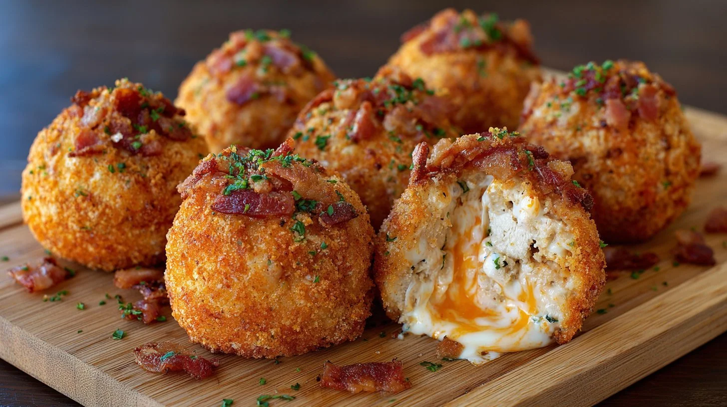 Cheesy Buffalo Chicken Balls served as a mouthwatering appetizer