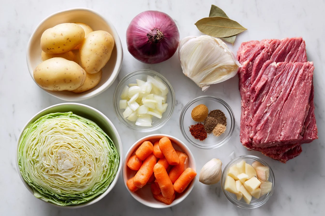 Corned Beef and Cabbage in Guinness