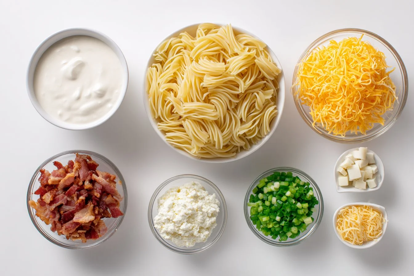 Creamy Bacon Cheddar Ranch Pasta Salad