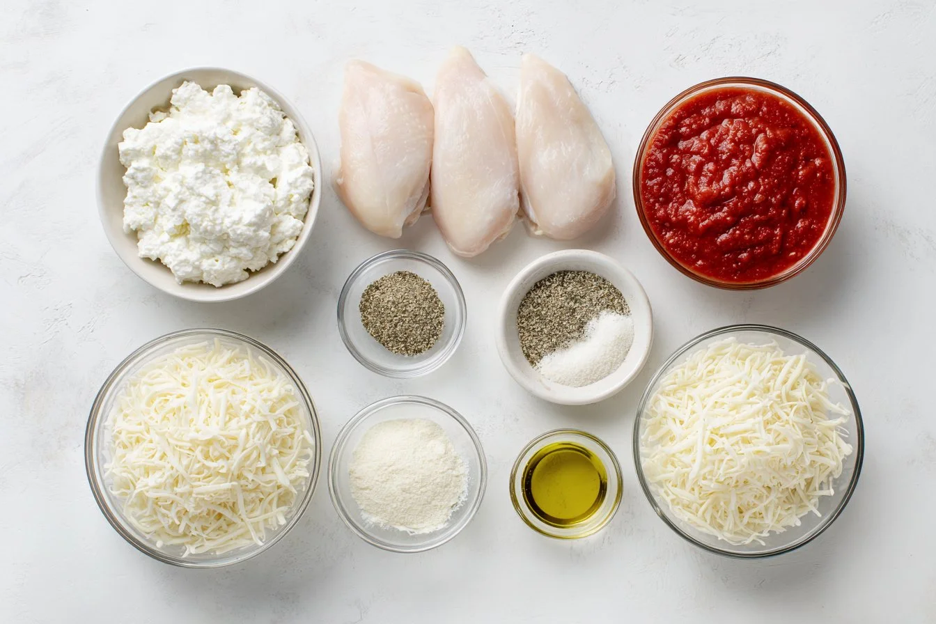 Crispy Chicken with Cottage Cheese and Marinara