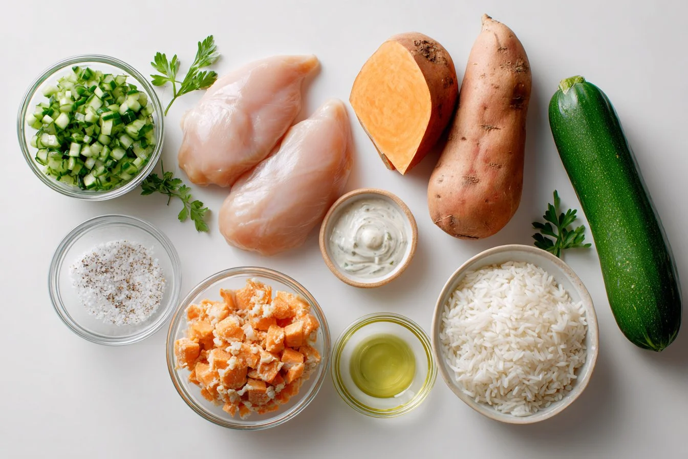 Savory Chicken and Sweet Potato Bowls