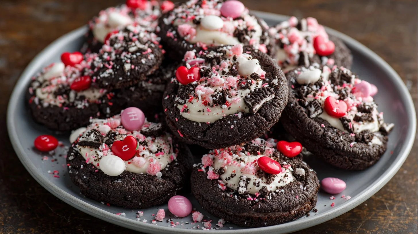Delicious easy chewy M&M cookies with vibrant candy crunch