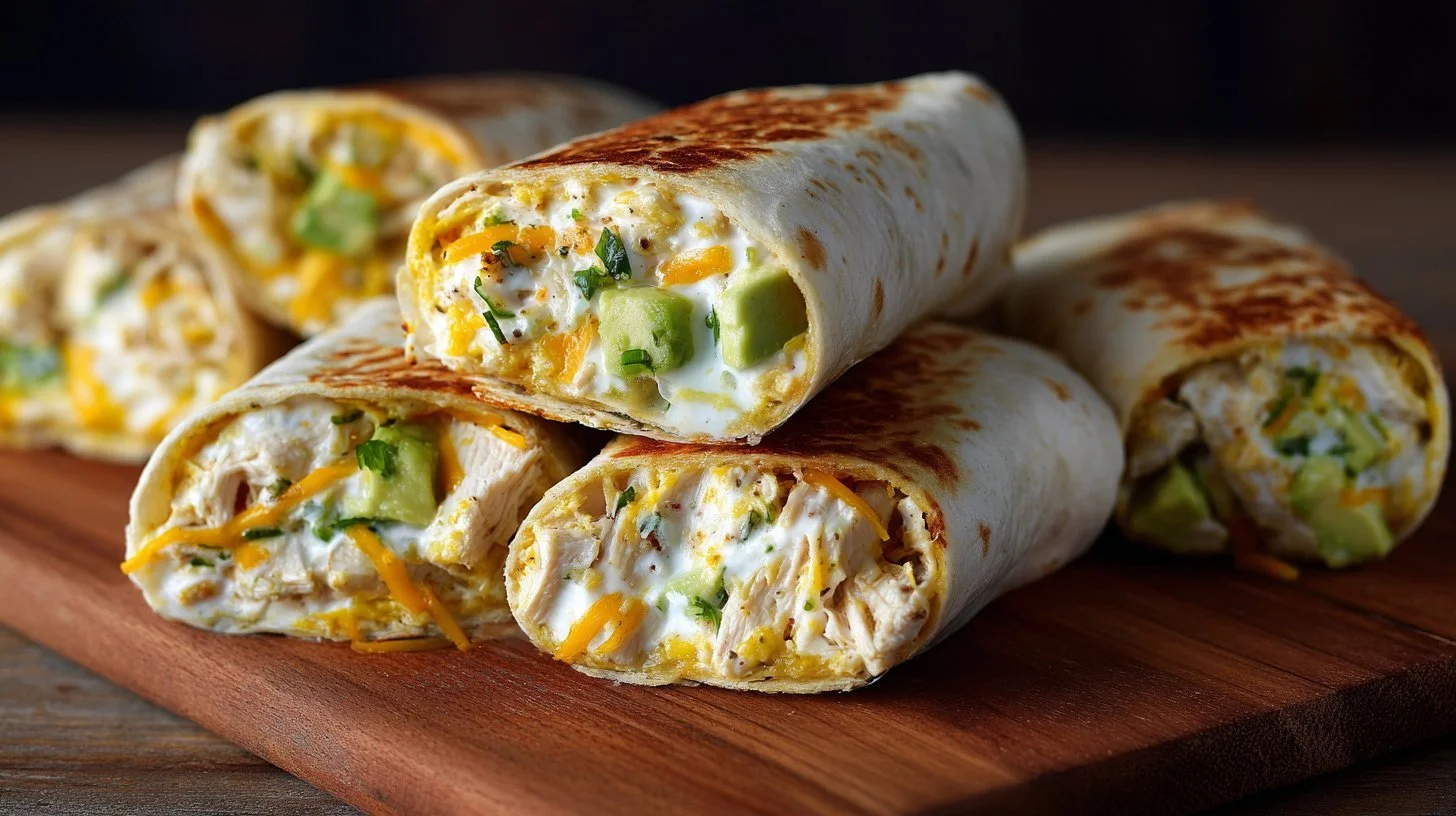 Crispy chicken bacon ranch wrap ready to enjoy