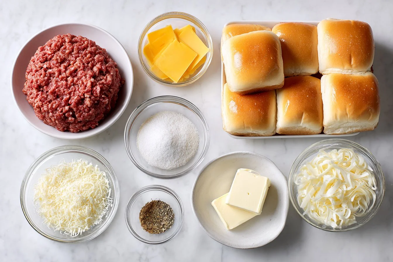 Garlic Butter Cheese Sliders