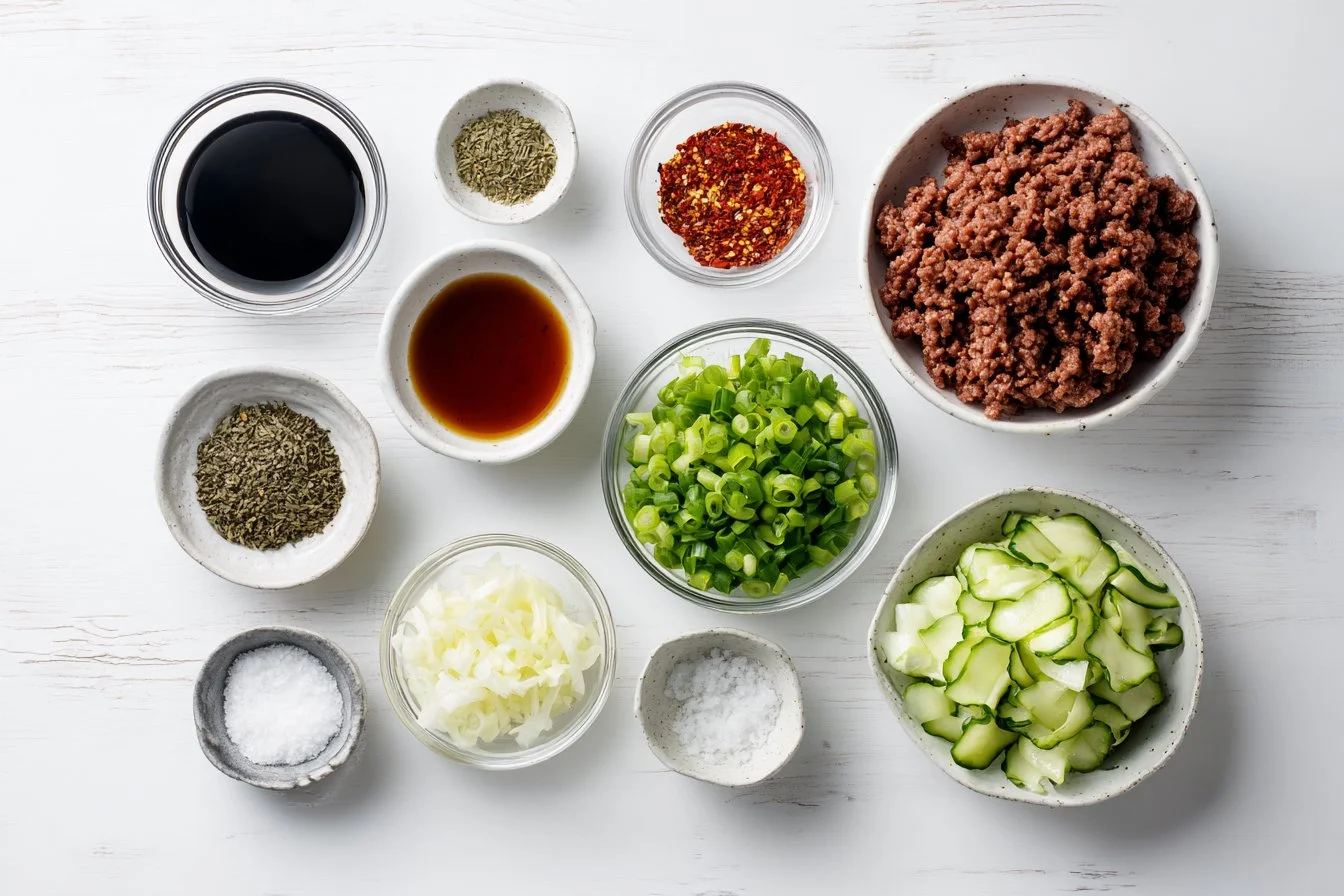 Korean-Inspired Ground Beef Dish