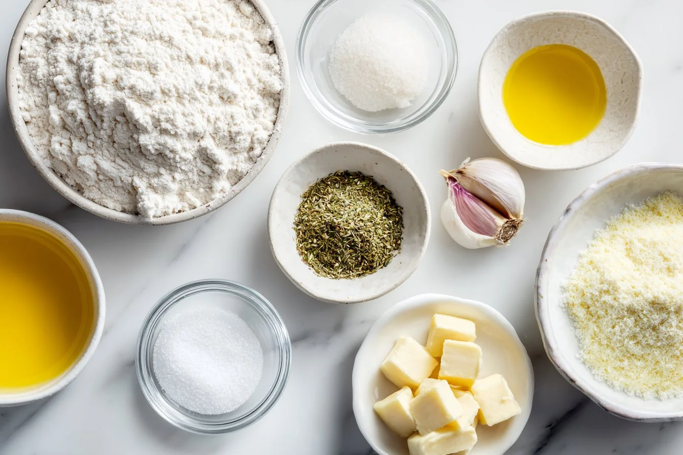 Garlic Herb No Knead Bread