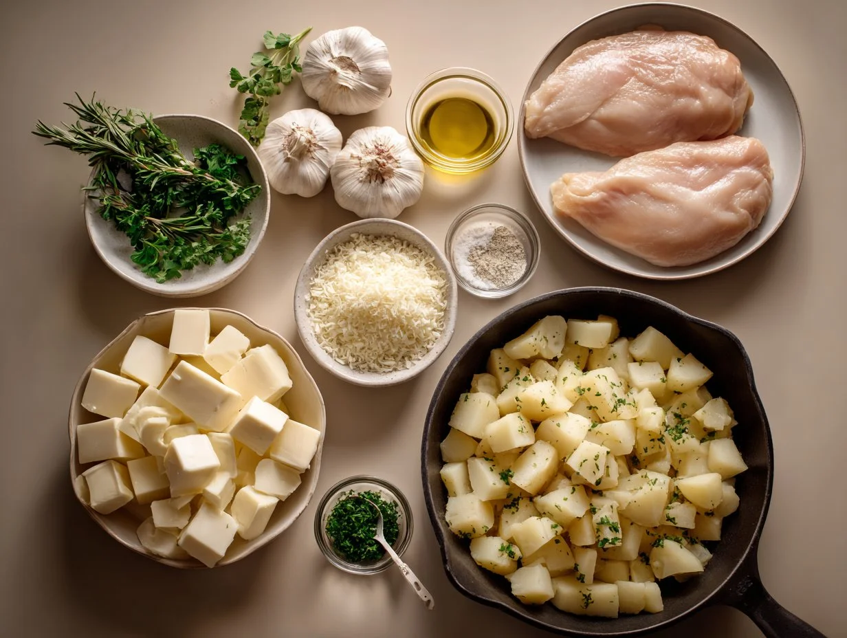 Garlic Parmesan Chicken and Potatoes