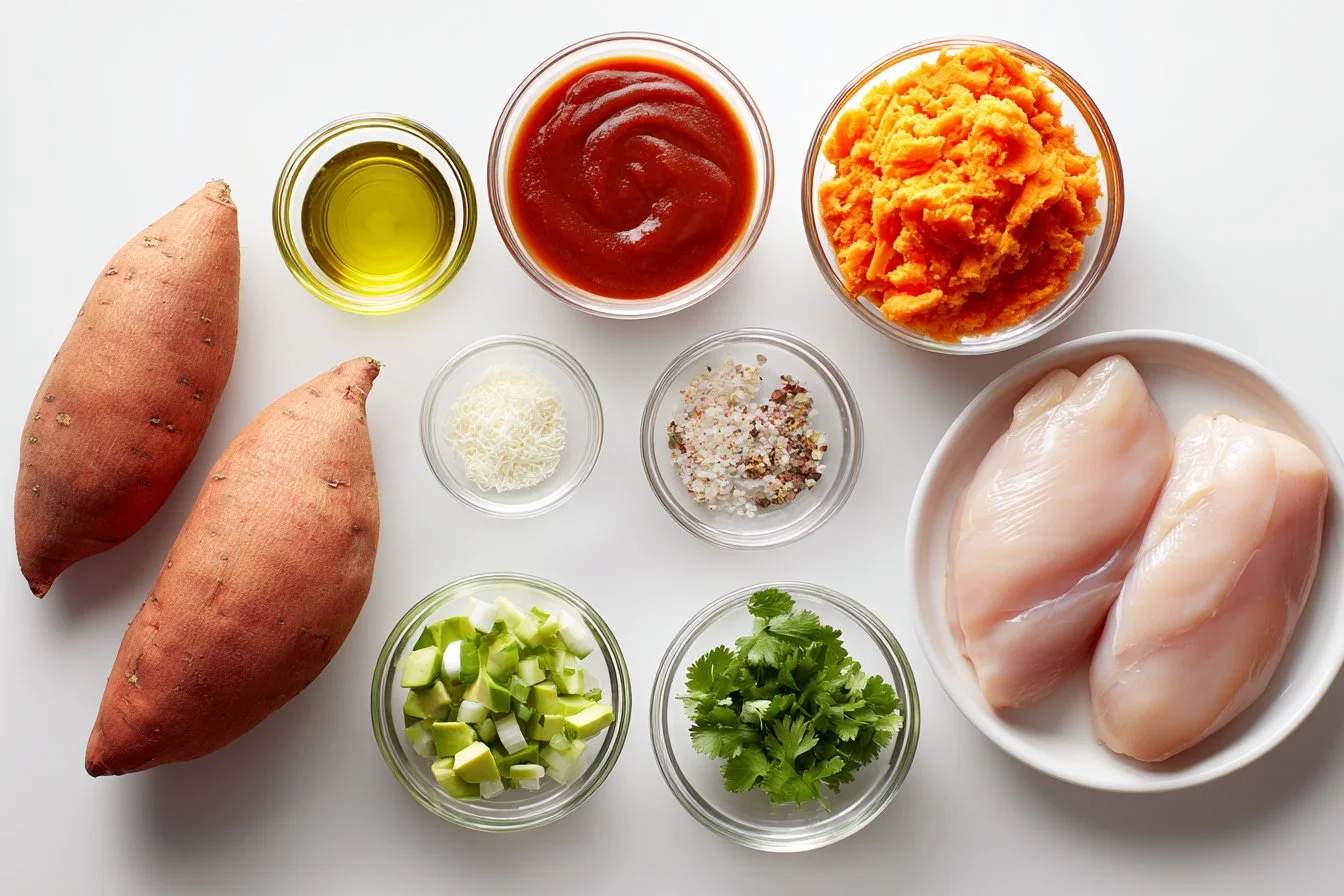 BBQ Chicken and Sweet Potato Bowls