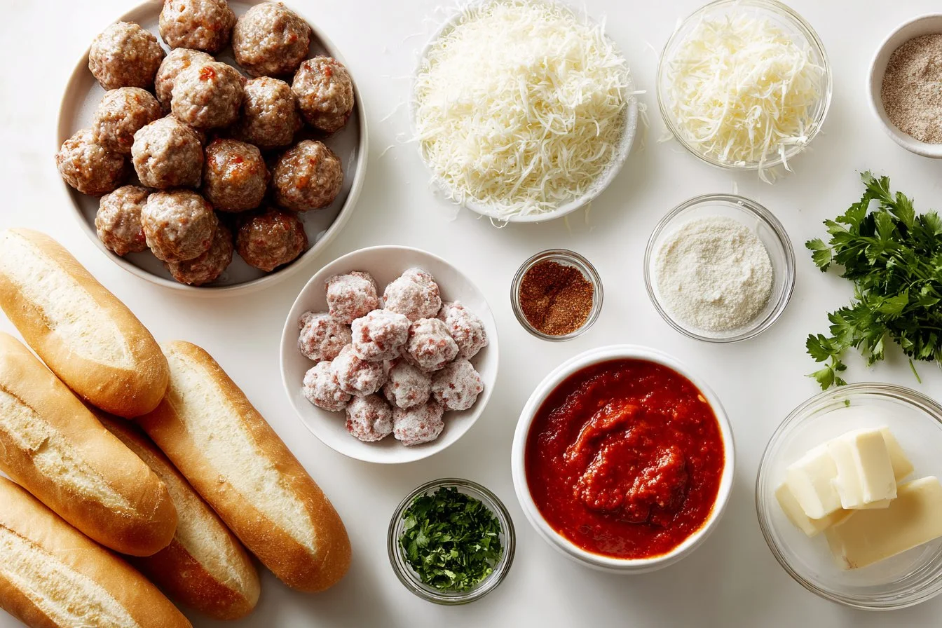 Slow-Cooked Meatball Subs