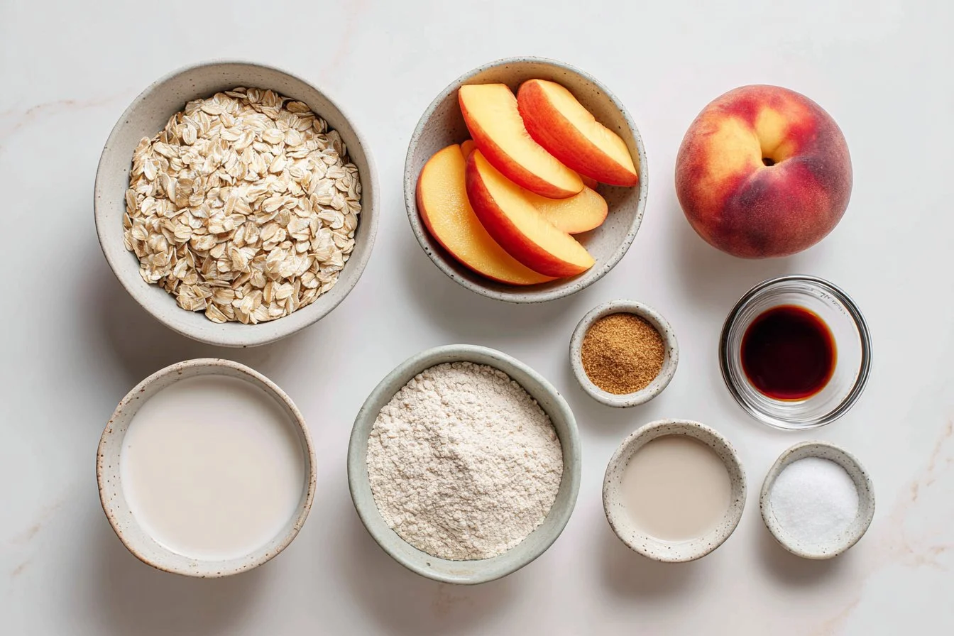 Vegan Peaches and Cream Oatmeal