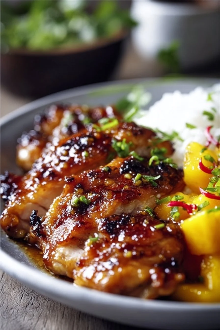 Asian Mango Glazed Chicken