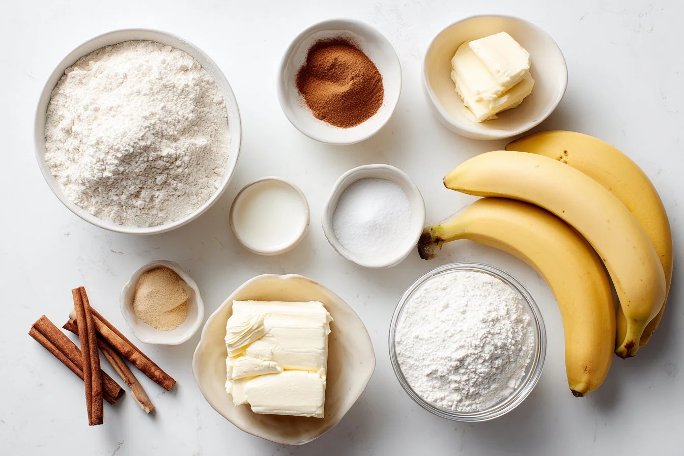 Banana Bread Cinnamon Rolls With Cream Cheese Frosting