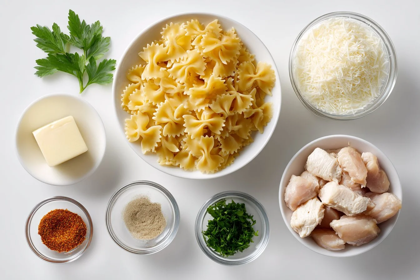 Cajun Garlic Butter Chicken Bowtie Pasta