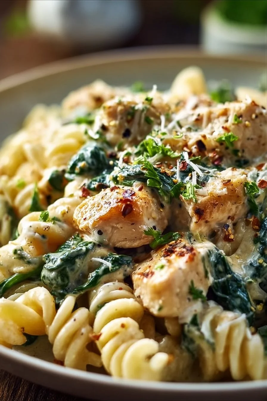 Chicken Spinach Pasta