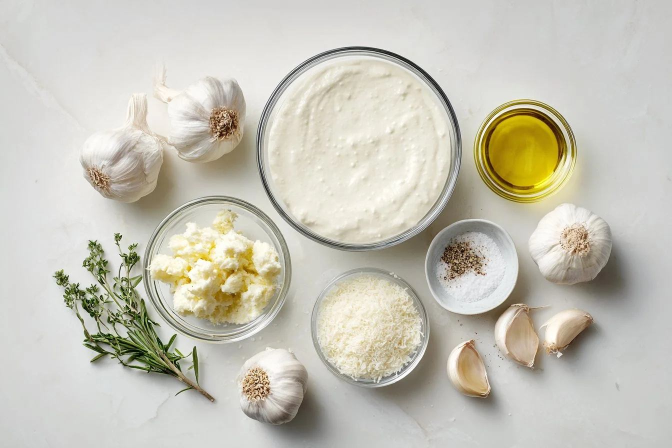 Creamy White Garlic Pizza Sauce