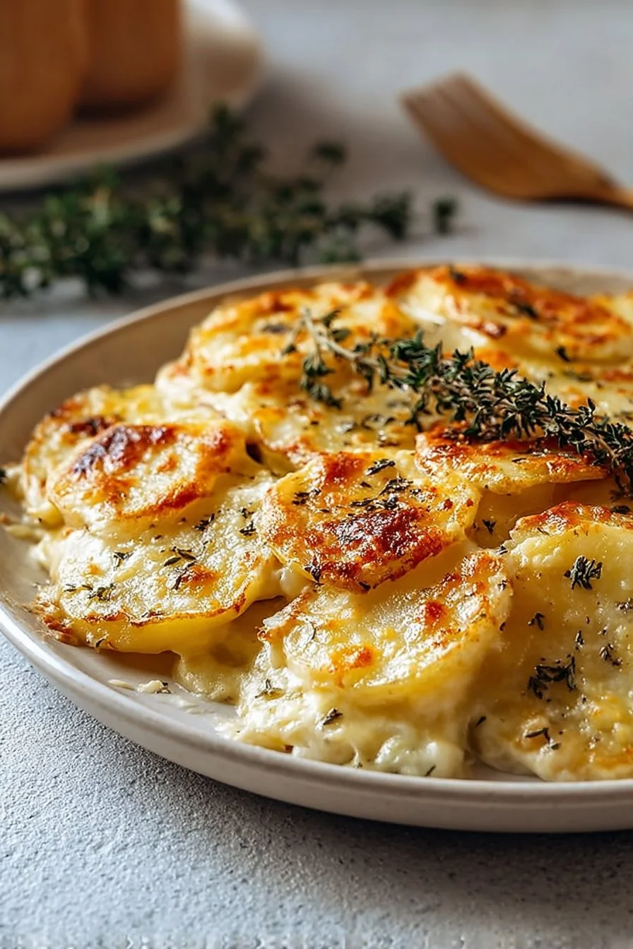 Gruyère and Thyme Scalloped Potatoes